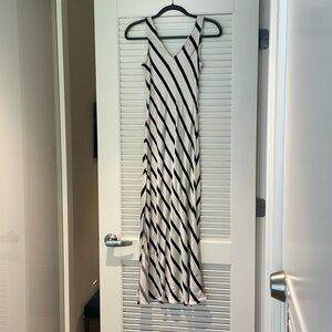 Loft striped slip dress